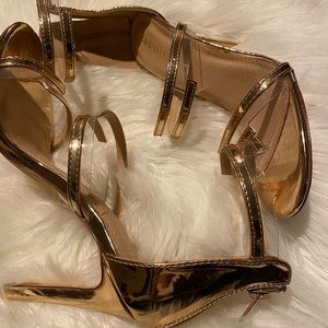 Rose gold heels